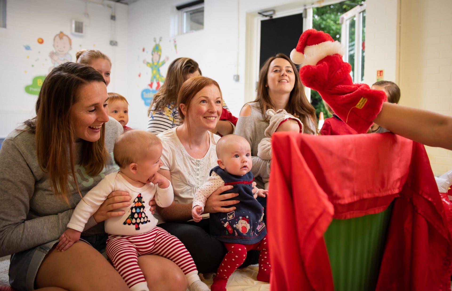 Christmas puppet show at baby sensory